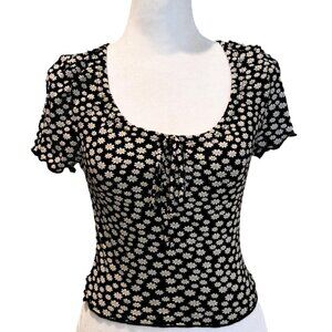 TOPSHOP Floral Crop Top Women's size 4 NWT
